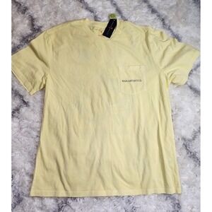 Margaritaville Yellow Graphic Pocket T-Shirt Short Sleeve Beach Fishing